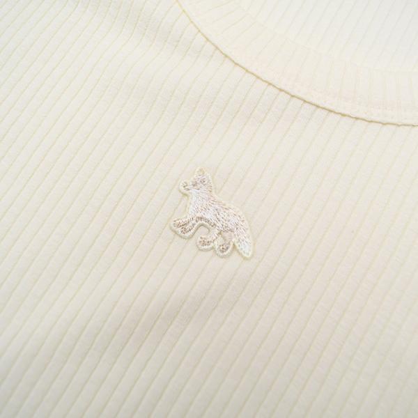 MAISON KITSUNE ベイビー フォックス リブ フィット Tシャツ