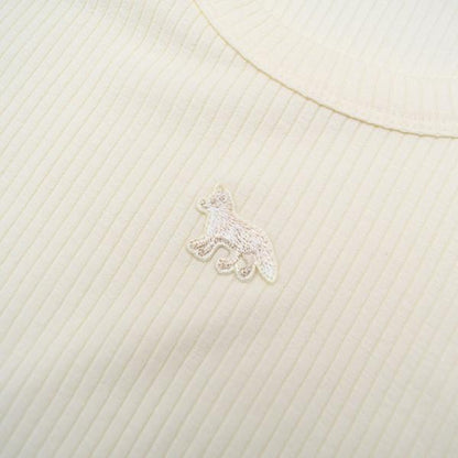 MAISON KITSUNE ベイビー フォックス リブ フィット Tシャツ