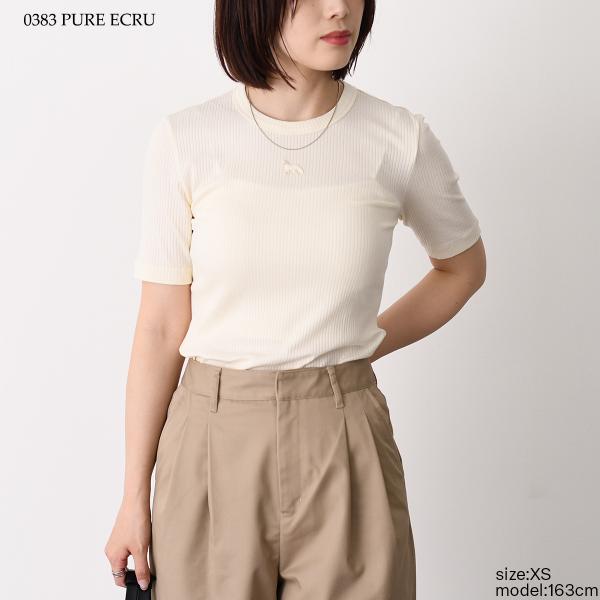 MAISON KITSUNE ベイビー フォックス リブ フィット Tシャツ