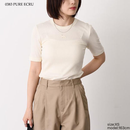 MAISON KITSUNE ベイビー フォックス リブ フィット Tシャツ