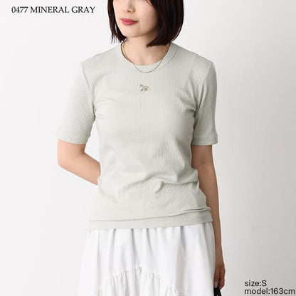 MAISON KITSUNE ベイビー フォックス リブ フィット Tシャツ
