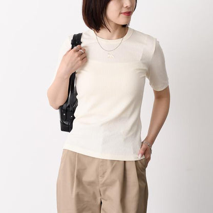 MAISON KITSUNE ベイビー フォックス リブ フィット Tシャツ