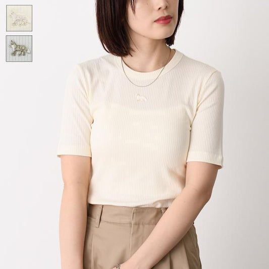 MAISON KITSUNE ベイビー フォックス リブ フィット Tシャツ