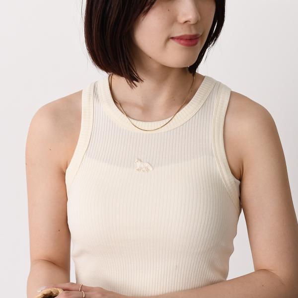 MAISON KITSUNE ベイビー フォックス リブ タンクトップ