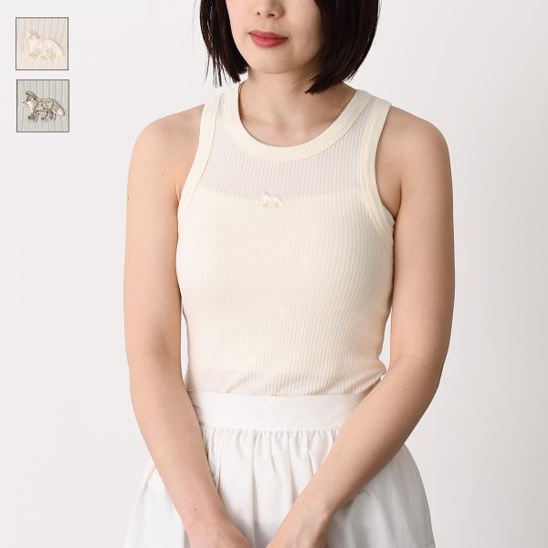 MAISON KITSUNE ベイビー フォックス リブ タンクトップ