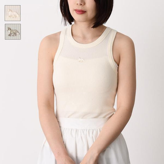 MAISON KITSUNE ベイビー フォックス リブ タンクトップ