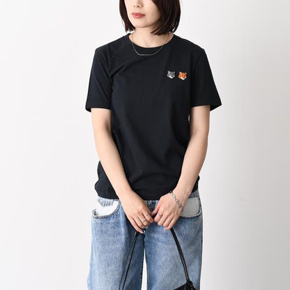 MAISON KITSUNE ダブル フォックスヘッド レギュラー Tシャツ