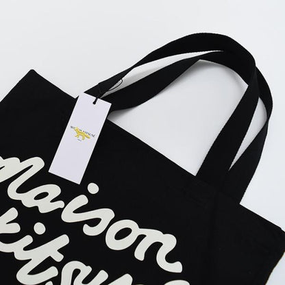 MAISON KITSUNE メゾン キツネ メゾンキツネ ハンドライティング トート