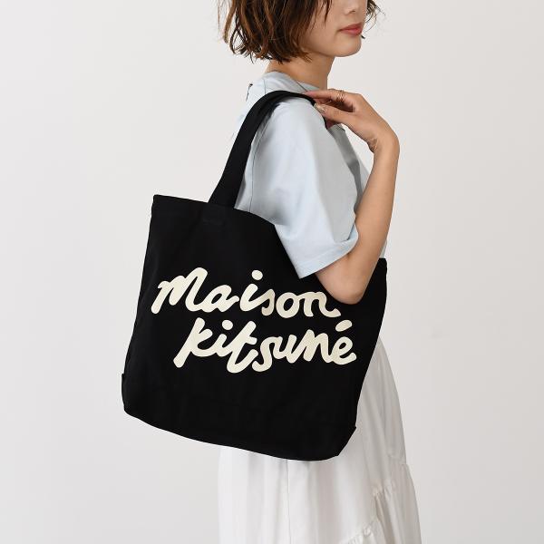 MAISON KITSUNE メゾン キツネ メゾンキツネ ハンドライティング トート