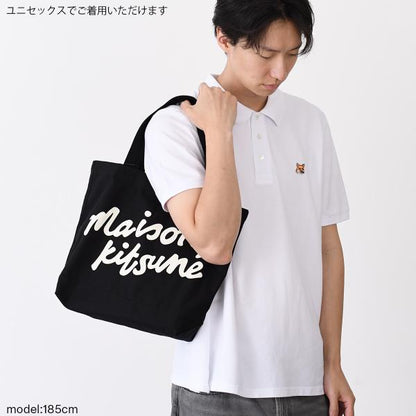 MAISON KITSUNE メゾン キツネ メゾンキツネ ハンドライティング トート