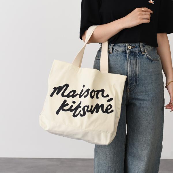 MAISON KITSUNE メゾン キツネ メゾンキツネ ハンドライティング トート