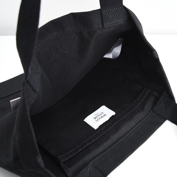 MAISON KITSUNE ダブル ボールド フォックスヘッド パッチ トートバッグ