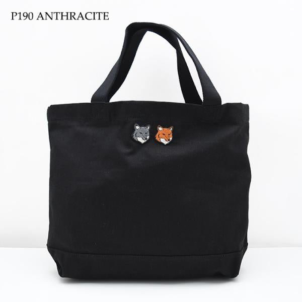 MAISON KITSUNE ダブル ボールド フォックスヘッド パッチ トートバッグ