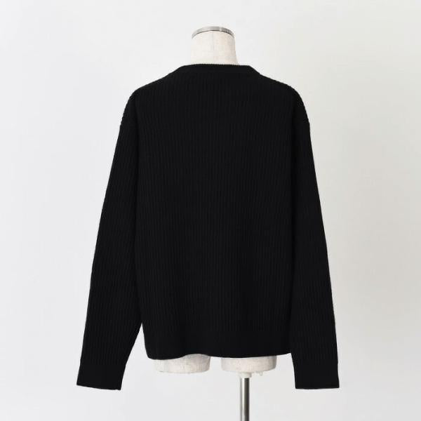 MAISON KITSUNE メゾン キツネ フォックスヘッド ウール リブ ジャンパー