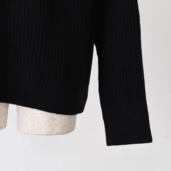 MAISON KITSUNE メゾン キツネ フォックスヘッド ウール リブ ジャンパー