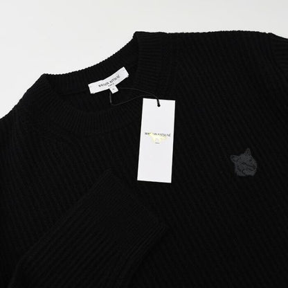 MAISON KITSUNE メゾン キツネ フォックスヘッド ウール リブ ジャンパー