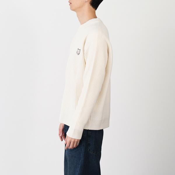 MAISON KITSUNE メゾン キツネ フォックスヘッド ウール リブ ジャンパー