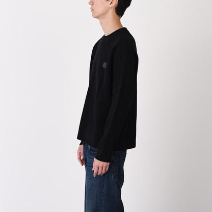 MAISON KITSUNE メゾン キツネ フォックスヘッド ウール リブ ジャンパー