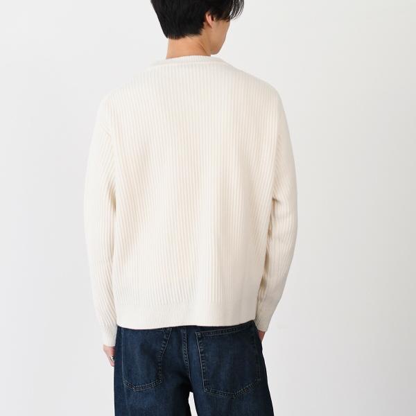 MAISON KITSUNE メゾン キツネ フォックスヘッド ウール リブ ジャンパー