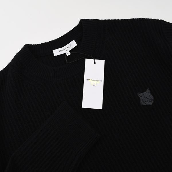 MAISON KITSUNE メゾン キツネ フォックスヘッド ウール リブ ジャンパー