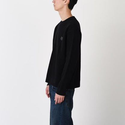 MAISON KITSUNE メゾン キツネ フォックスヘッド ウール リブ ジャンパー