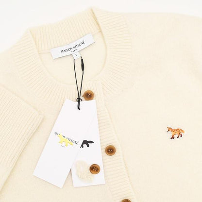 MAISON KITSUNE メゾン キツネ ベイビー フォックス ラムズウール フィッテッド カーディガン