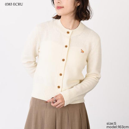 MAISON KITSUNE メゾン キツネ ベイビー フォックス ラムズウール フィッテッド カーディガン