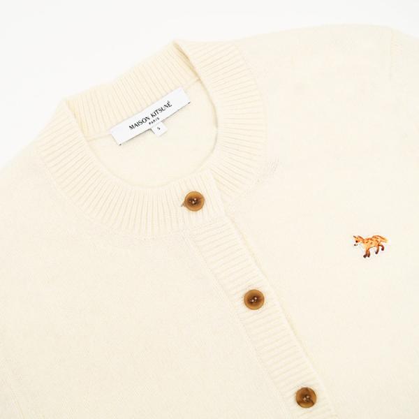 MAISON KITSUNE メゾン キツネ ベイビー フォックス ラムズウール フィッテッド カーディガン