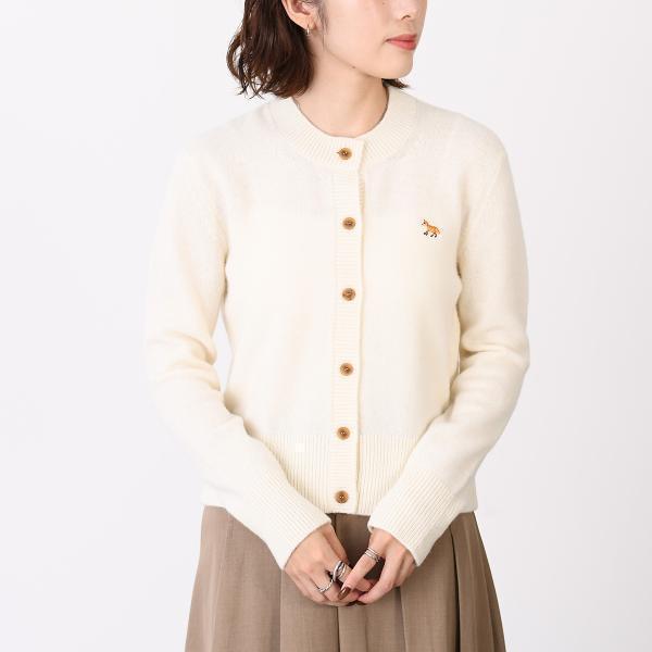 MAISON KITSUNE メゾン キツネ ベイビー フォックス ラムズウール フィッテッド カーディガン