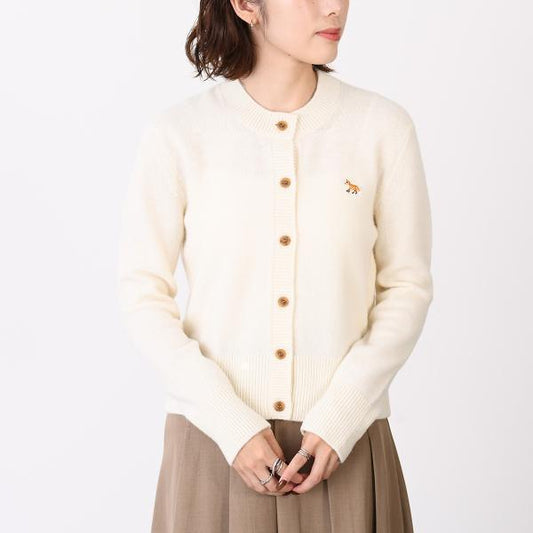 MAISON KITSUNE メゾン キツネ ベイビー フォックス ラムズウール フィッテッド カーディガン