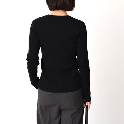 MAISON KITSUNE Baby Fox Fine Rib Wool Cardigan 