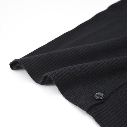 MAISON KITSUNE Baby Fox Fine Rib Wool Cardigan 