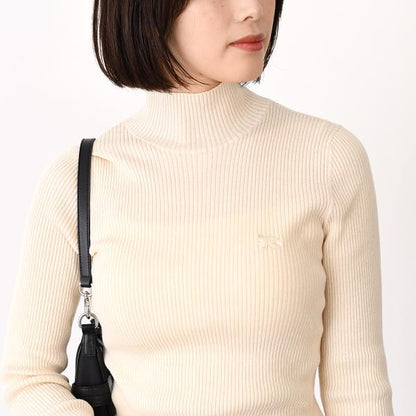 MAISON KITSUNE Baby Fox Fine Wool Rib Turtleneck Jumper 
