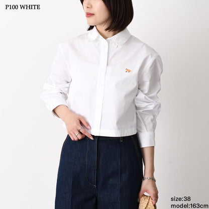 MAISON KITSUNE ベイビー フォックス クロップド シャツ
