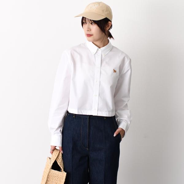 MAISON KITSUNE ベイビー フォックス クロップド シャツ