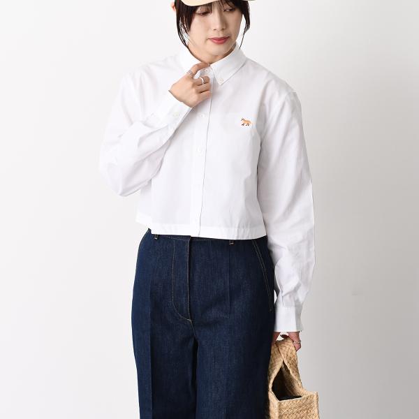 MAISON KITSUNE ベイビー フォックス クロップド シャツ
