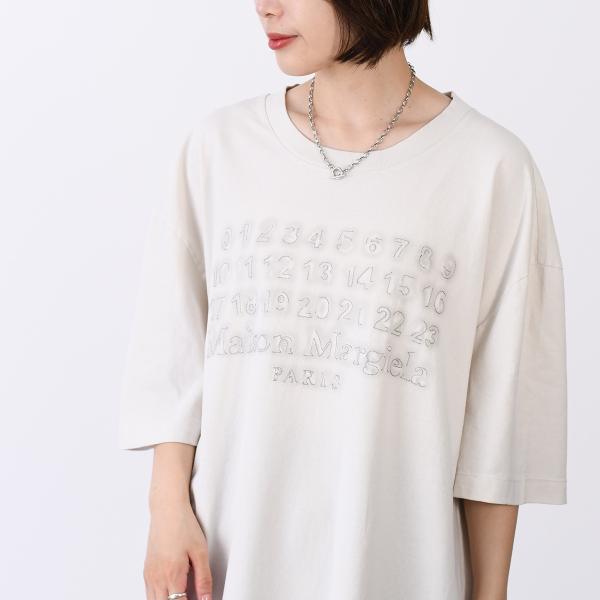 MAISON MARGIELA メゾン マルジェラ エンブロイダーロゴ Tシャツ