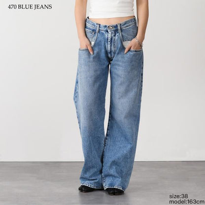 MAISON MARGIELA ストレートジーンズ コントラストポケット付き