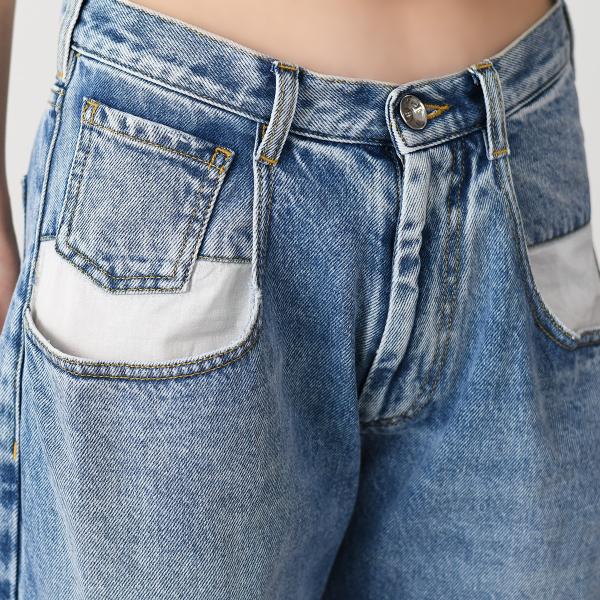 MAISON MARGIELA ストレートジーンズ コントラストポケット付き