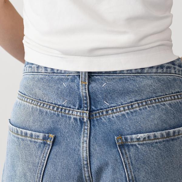 MAISON MARGIELA ストレートジーンズ コントラストポケット付き