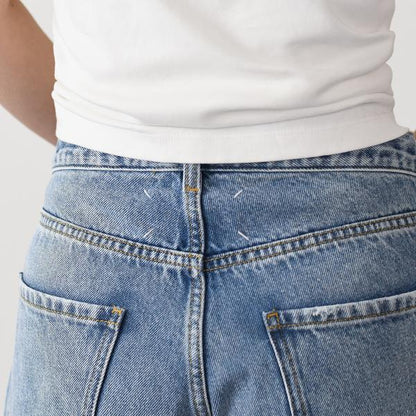 MAISON MARGIELA ストレートジーンズ コントラストポケット付き