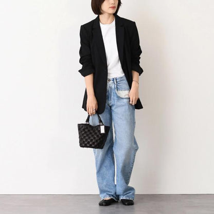 MAISON MARGIELA 스트레이트 청바지 콘트라스트 포켓 첨부 