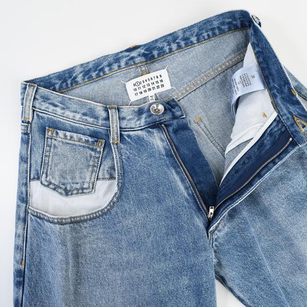 MAISON MARGIELA ストレートジーンズ コントラストポケット付き
