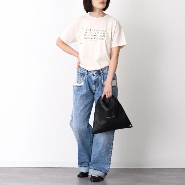 MAISON MARGIELA 스트레이트 청바지 콘트라스트 포켓 첨부 