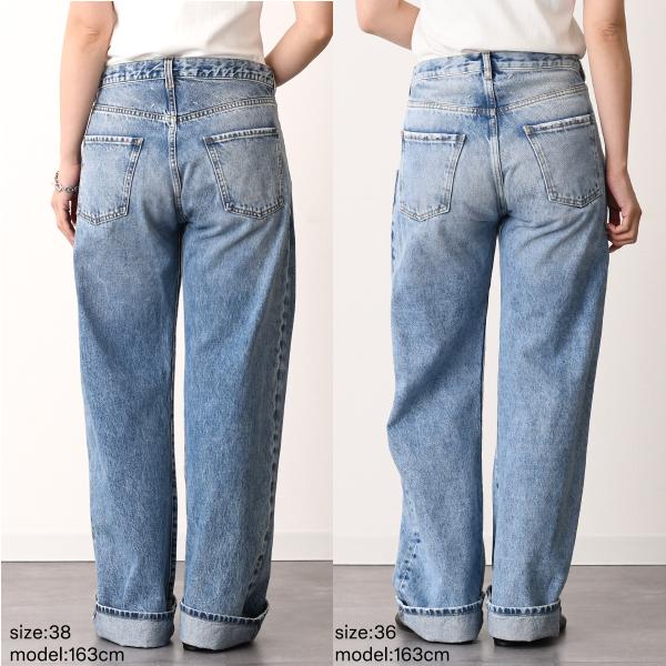MAISON MARGIELA 스트레이트 청바지 콘트라스트 포켓 첨부 