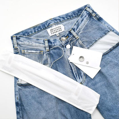 MAISON MARGIELA ストレートジーンズ コントラストポケット付き
