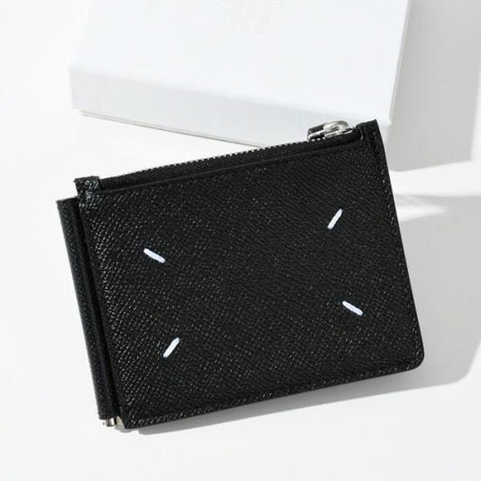 MAISON MARGIELA 4 스티치 머니 클립 2 접는 지갑 