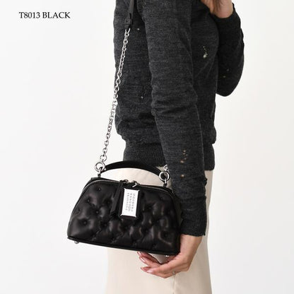 MAISON MARGIELA メゾン マルジェラ 「グラム スラム」エンブロイダリー トラペゾイド バッグ