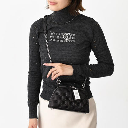 MAISON MARGIELA メゾン マルジェラ 「グラム スラム」エンブロイダリー トラペゾイド バッグ