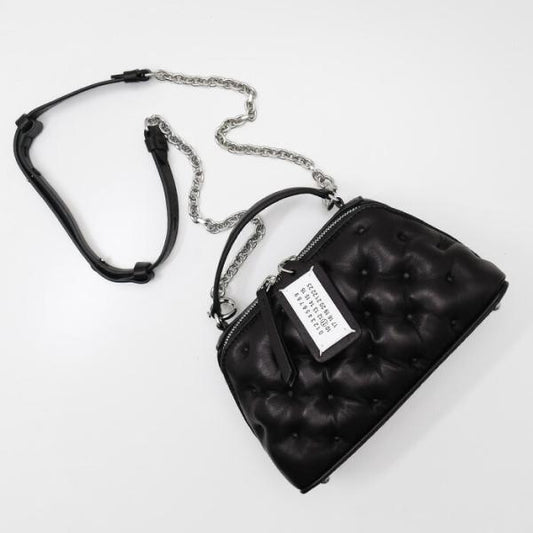 MAISON MARGIELA メゾン マルジェラ 「グラム スラム」エンブロイダリー トラペゾイド バッグ